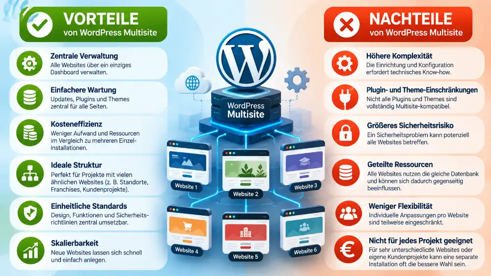 vor nachteile multisite